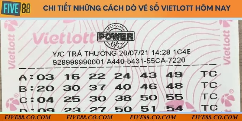 Hướng dẫn cụ thể những phương pháp dò số Vietlott