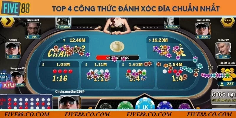 4 công thức đánh xóc đĩa trực tuyến chuẩn nhất