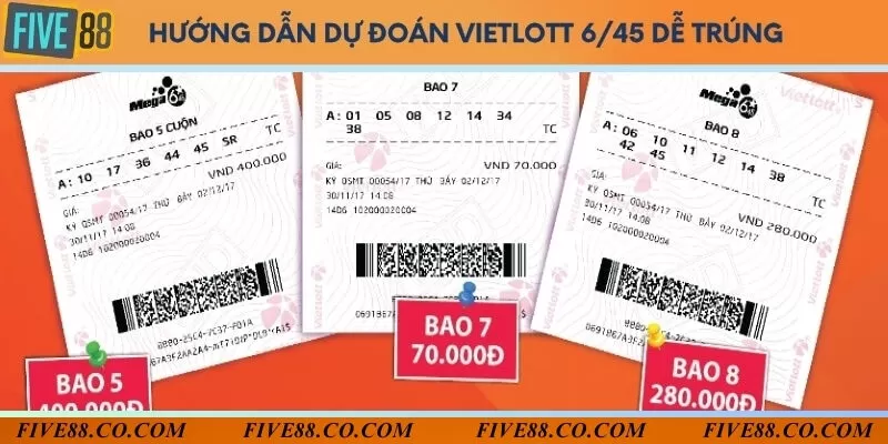 Hướng dẫn dự đoán xổ số vietlott 6 45 chuẩn xác