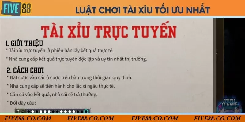 Luật đánh tài xỉu chi tiết