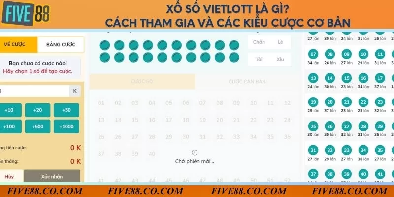 Xổ số vietlott là gì? Cách tham gia và các kiểu cược cơ bản